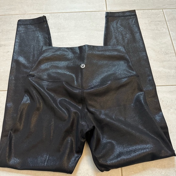 Lululemon Shine Black Women's High-Waisted Leggings - Picture 3 of 3